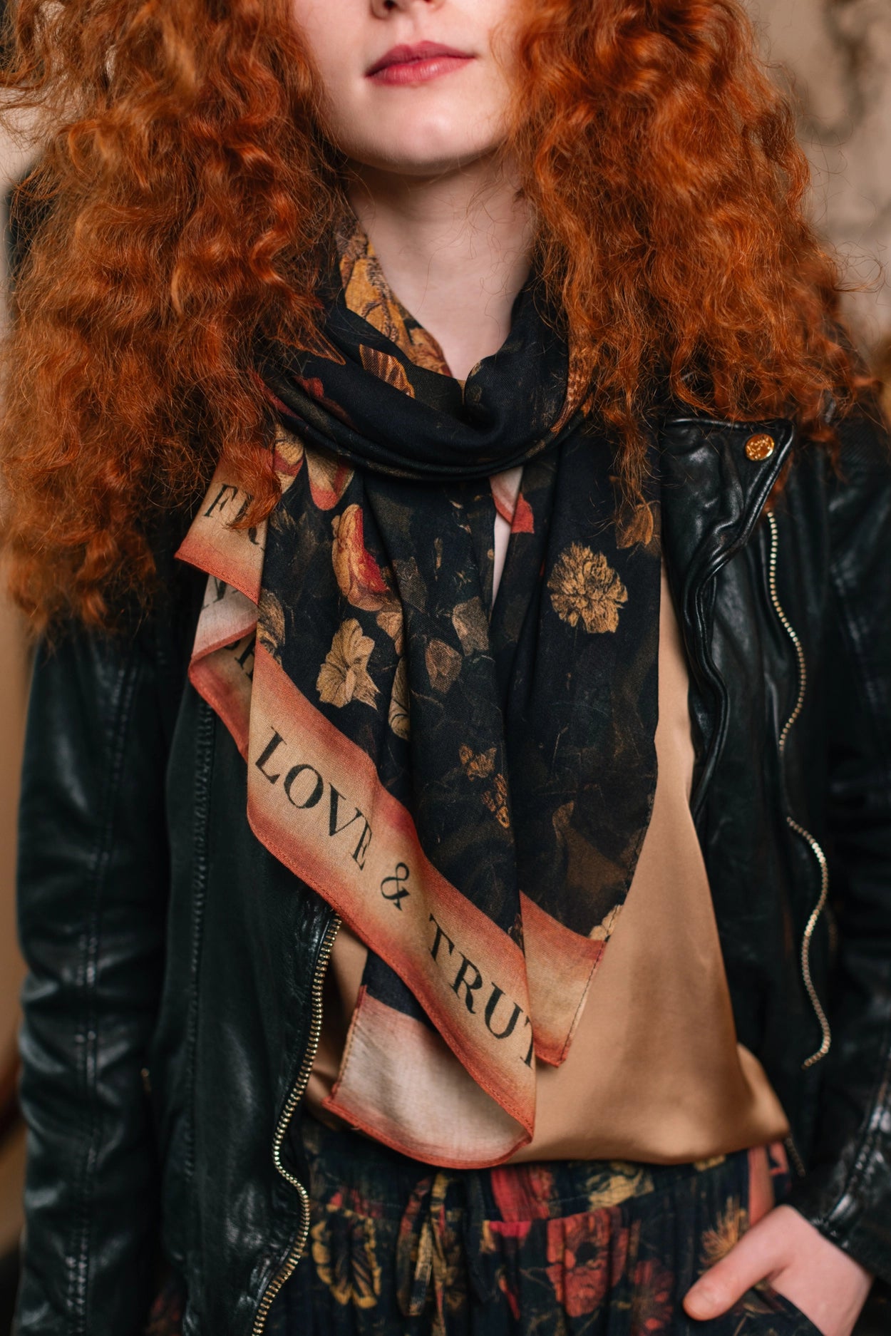 Heart of Gold Scarf with Swallows & Sacred Heart Pre-Order Ships September 2025