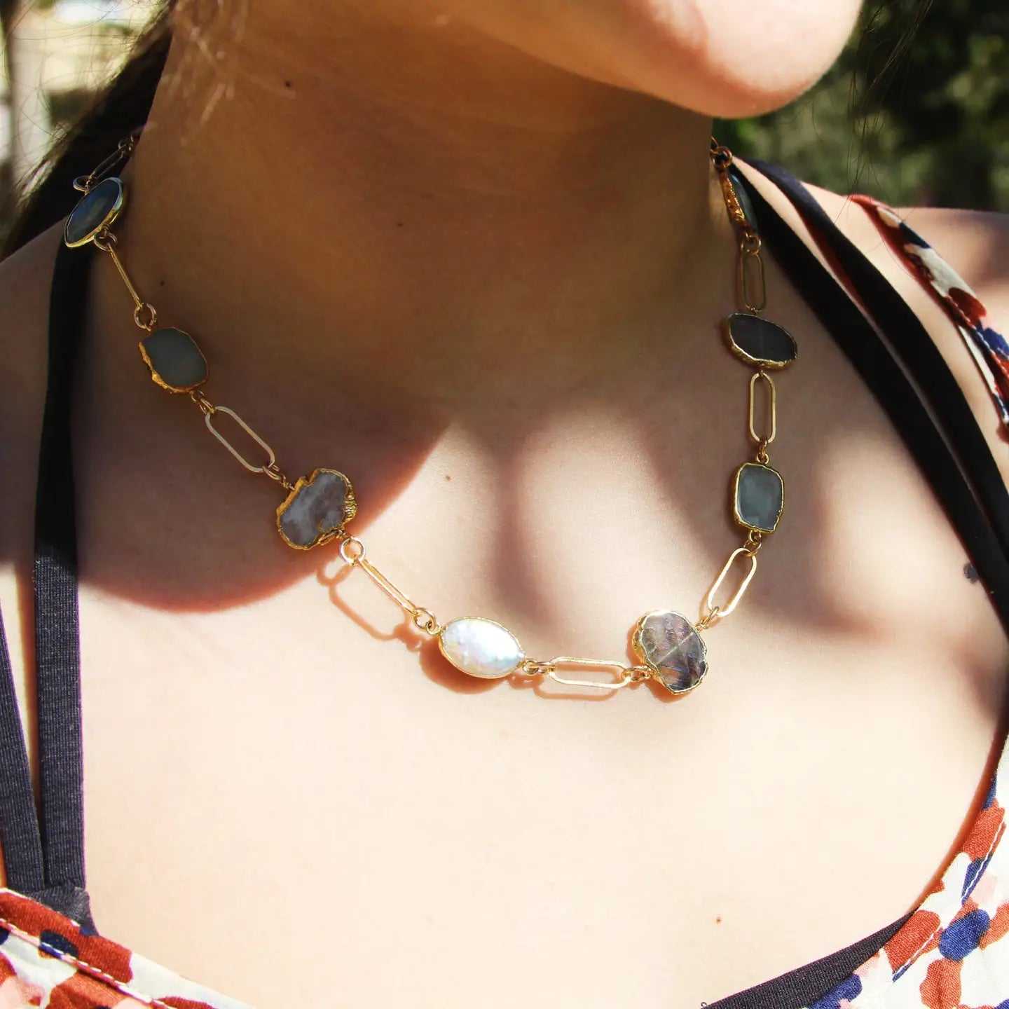 Mabel Chong Como Paperclip Necklace