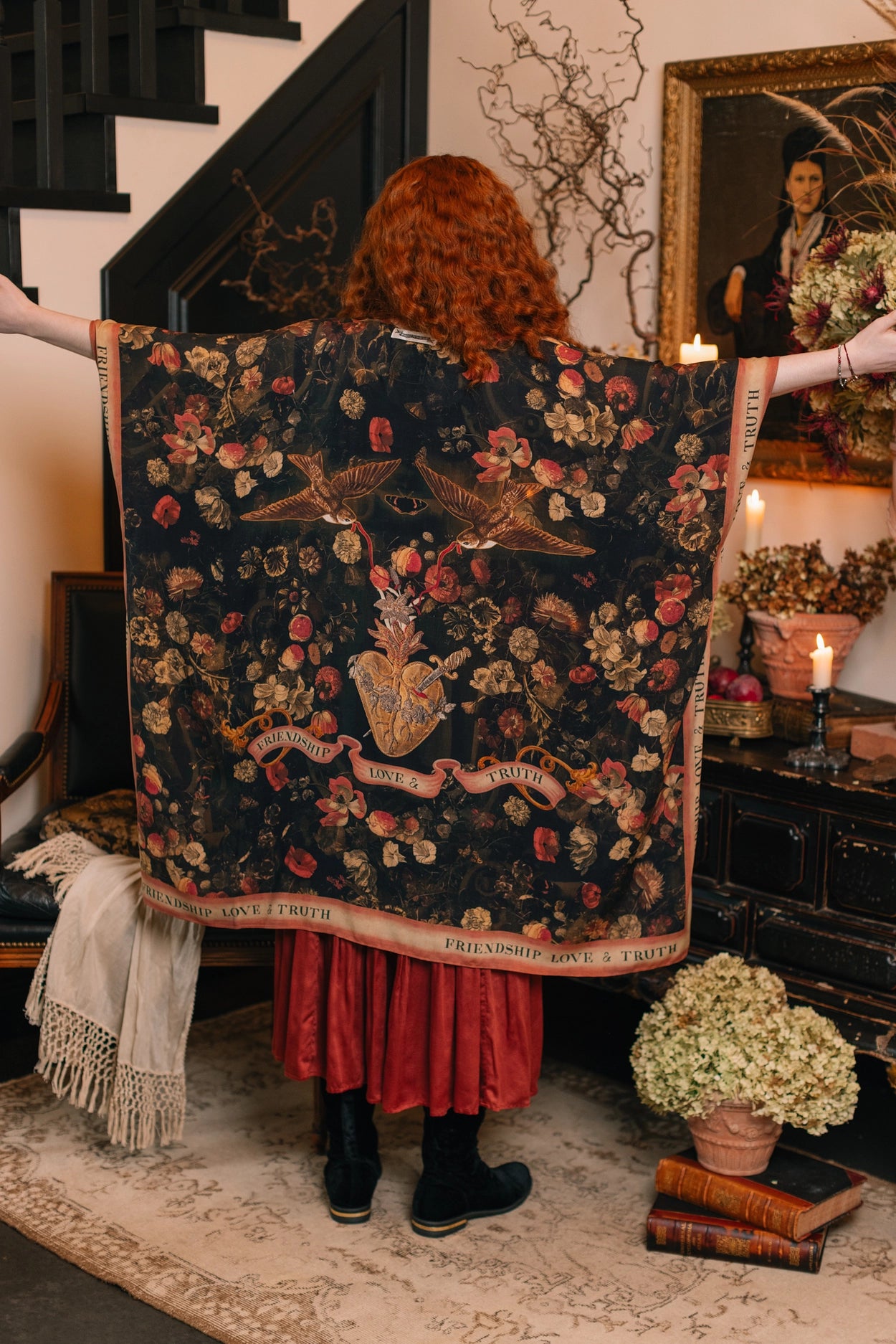 Heart of Gold Goddess Starduster Kimono w/ Sacred Heart Pre-Order Ships In September