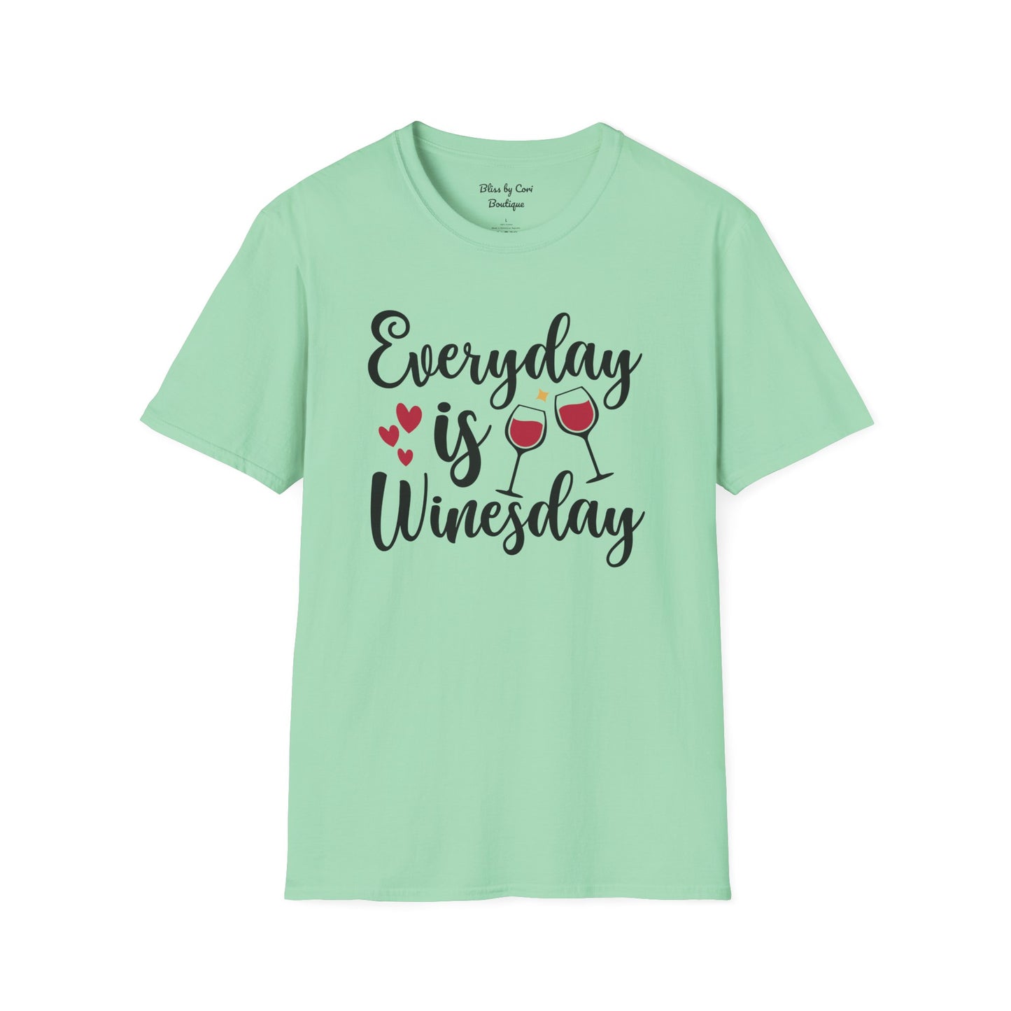 Everyday Is Winesday Softstyle T-Shirt Available In 14 Colors