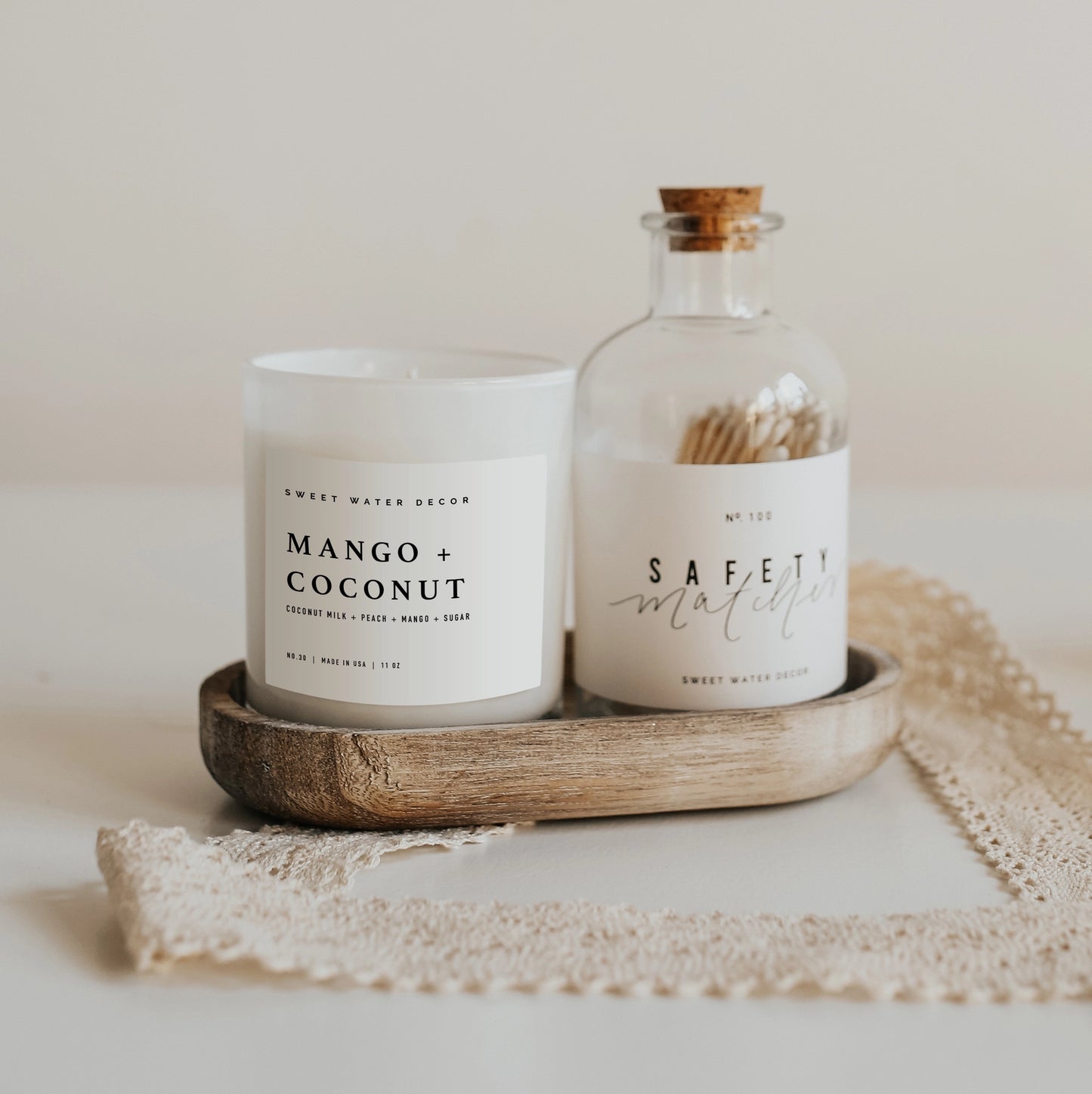 Mango & Coconut 11 oz Soy Candle - Home Decor & Gifts