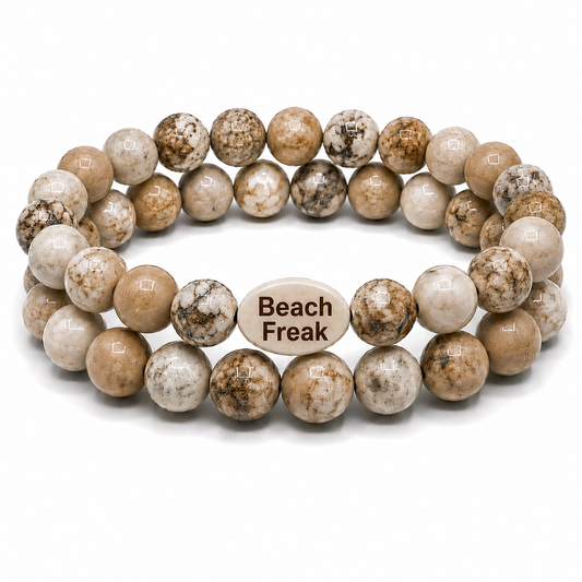 Beach Freak Gemstone Bracelet Set