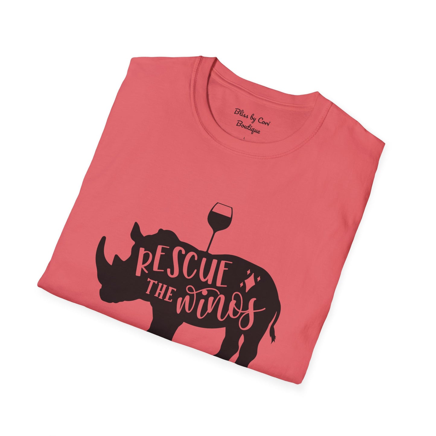 Rescue The Winos Softstyle T-Shirt Available In 14 Colors