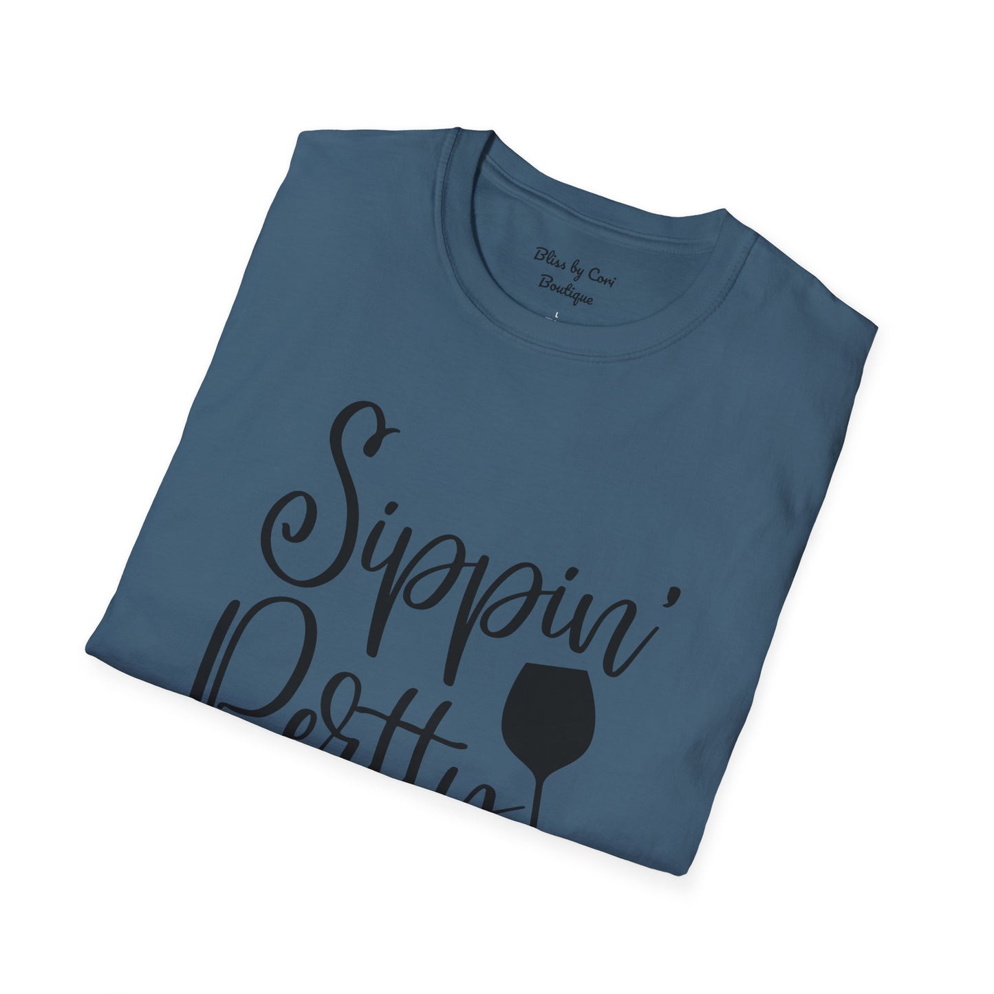 Sippin' Pretty Softstyle T-Shirt Available In 14 Colors