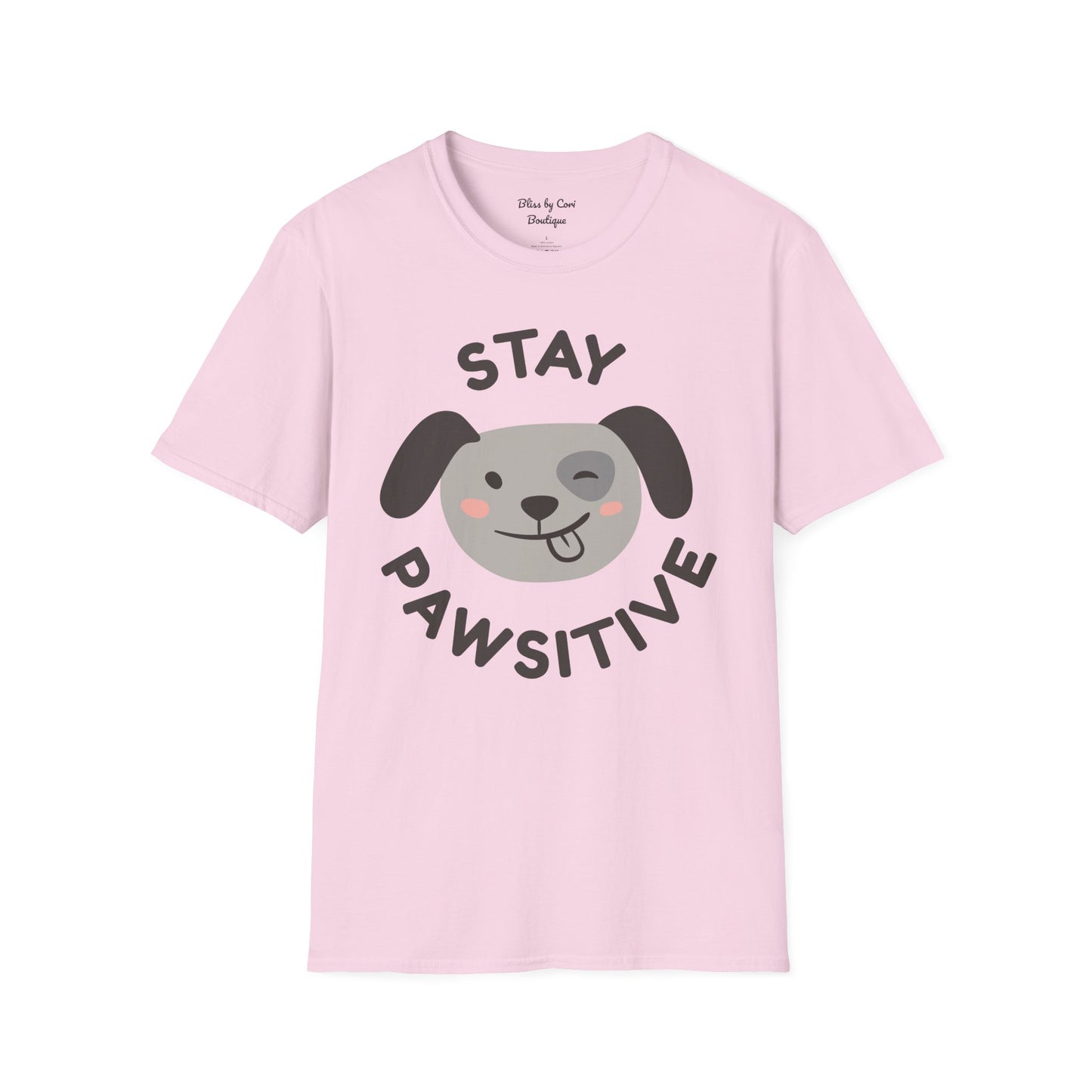 Stay Pawsitive Gildan Softstyle Tee Available In 10 Colors!