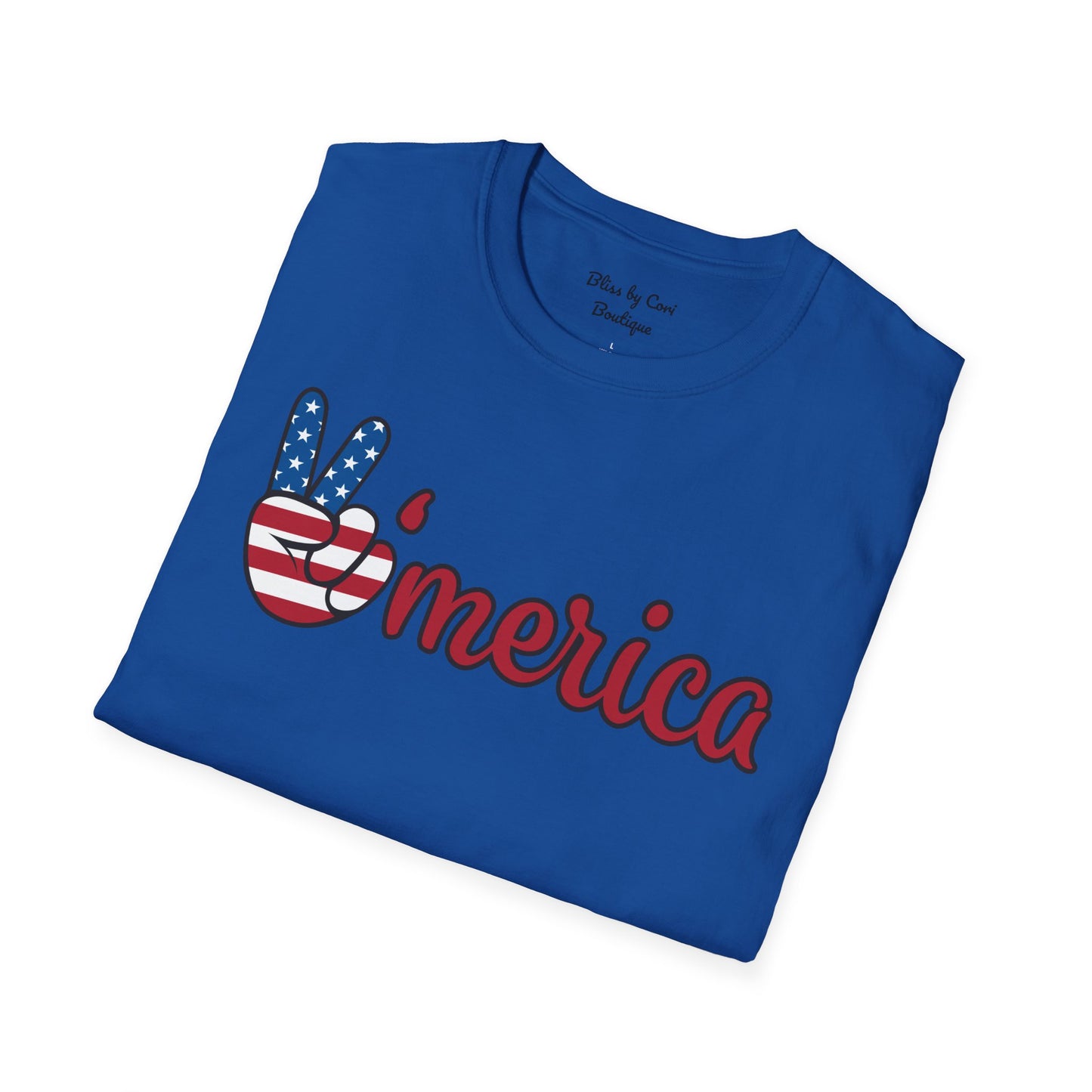 M'erica 4th Of July Unisex Softstyle T-Shirt Available In 3 Colors