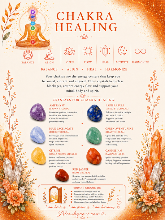Chakra Healing Gemstone Bracelet Stack