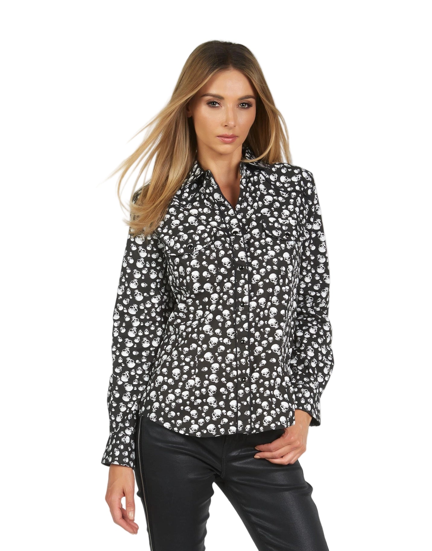Skull Miner's Daughter Women's Skull Blouse
