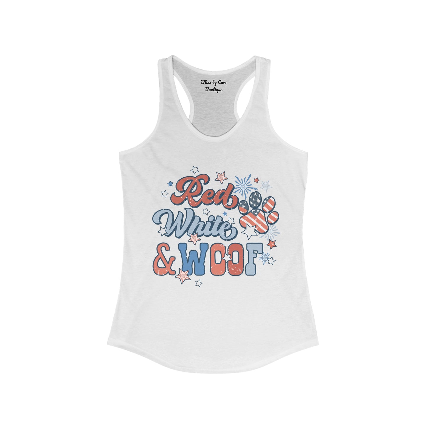 Red White & Woof Women's Ideal Racerback Tank