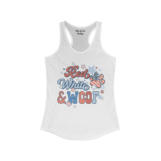 Red White & Woof Women's Ideal Racerback Tank