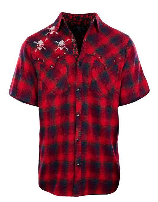 Master Of Puppets Vii Red Men's Short Sleeve Shirt