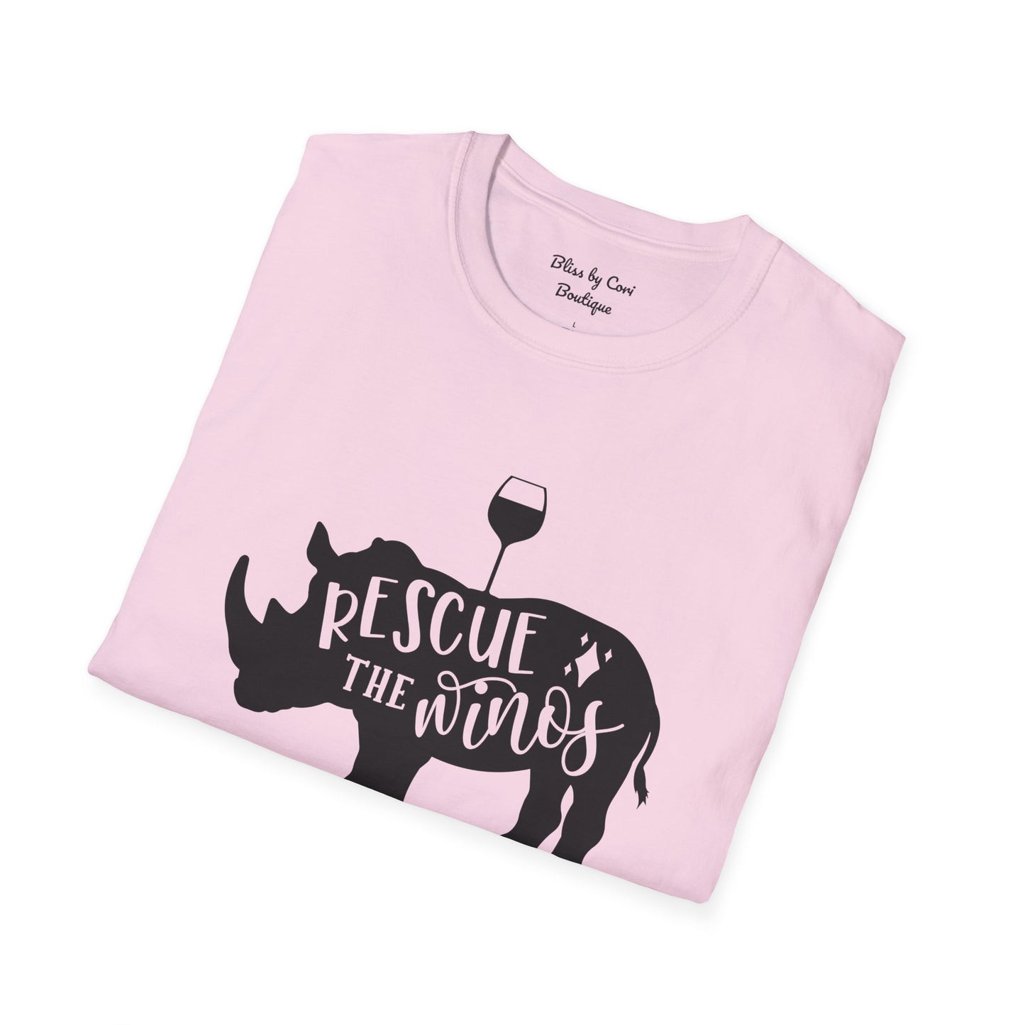 Rescue The Winos Softstyle T-Shirt Available In 14 Colors