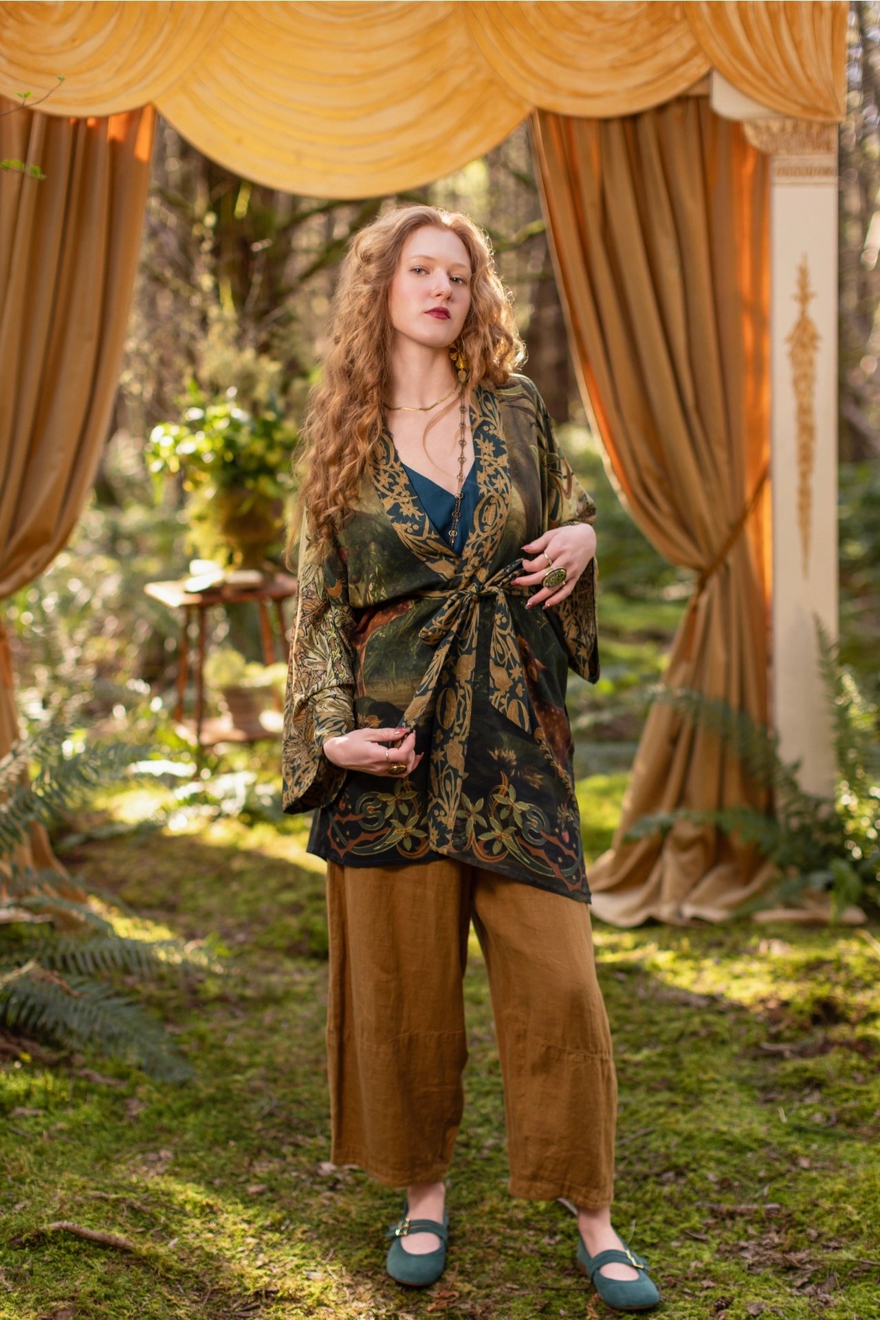 The Dawning Matineé (Mid-Length) Duster w/ Ophelia & Fawns *Pre Order* Ships October 2026
