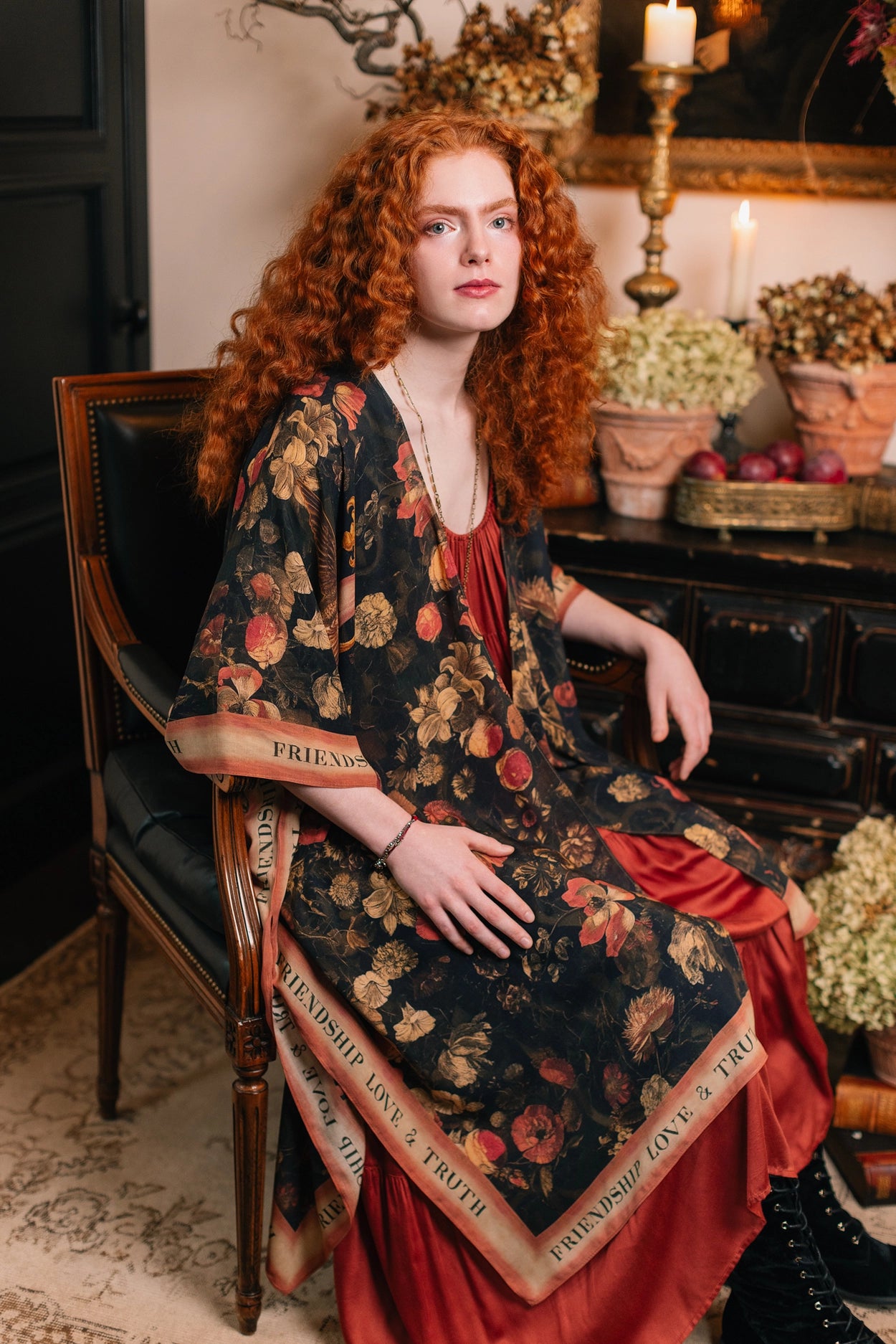 Heart of Gold Goddess Starduster Kimono w/ Sacred Heart Pre-Order Ships In September