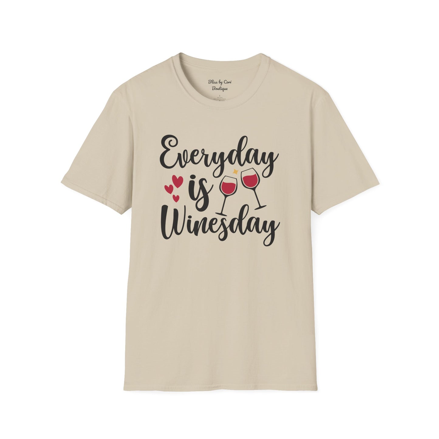 Everyday Is Winesday Softstyle T-Shirt Available In 14 Colors