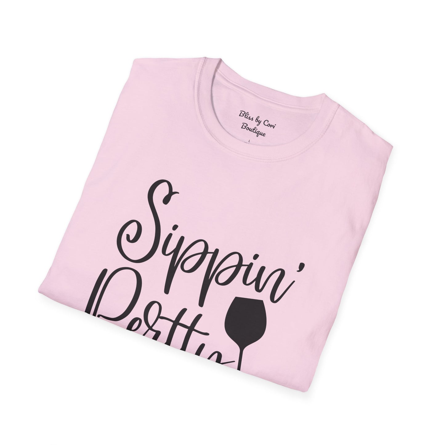 Sippin' Pretty Softstyle T-Shirt Available In 14 Colors