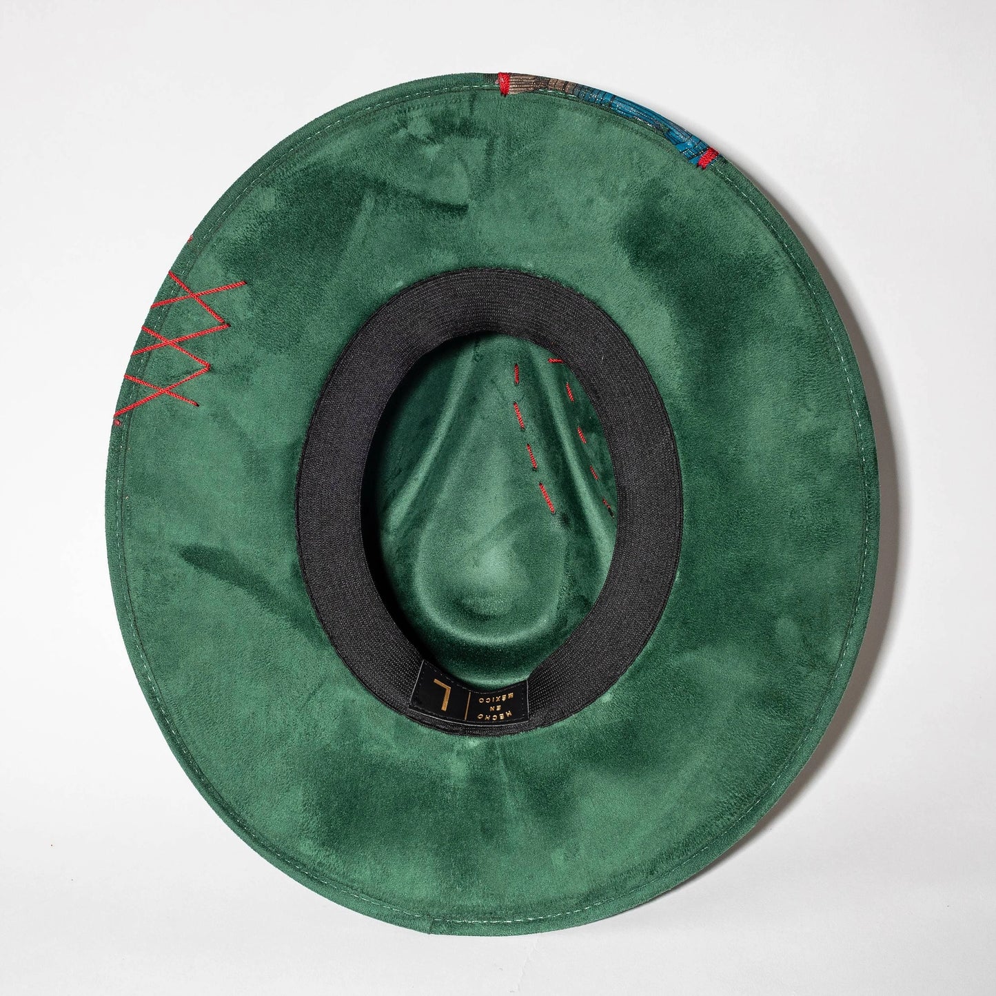 Top Quality Vegan Suede Hat - Coachella Cowgirl Green