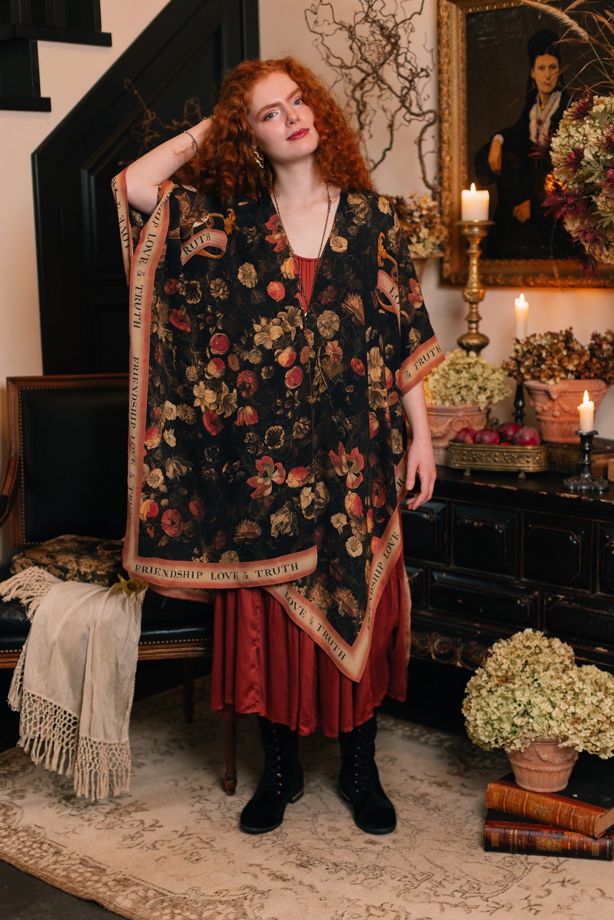 Heart of Gold Goddess Starduster Kimono w/ Sacred Heart Pre-Order Ships In September