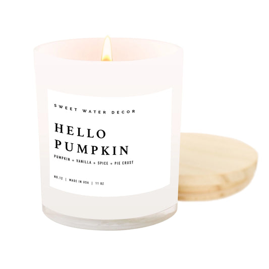 Hello Pumpkin 11oz Soy Candle - Home Decor & Gifts