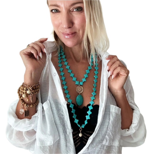 Be the Light Compass Fusion Mantra Layering Bundle Necklace