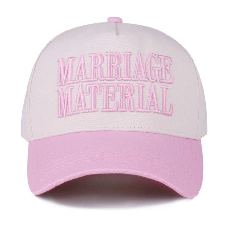 Marriage Material Two Tone Canvas Cotton Cap & Colors - Available in 7 Colors