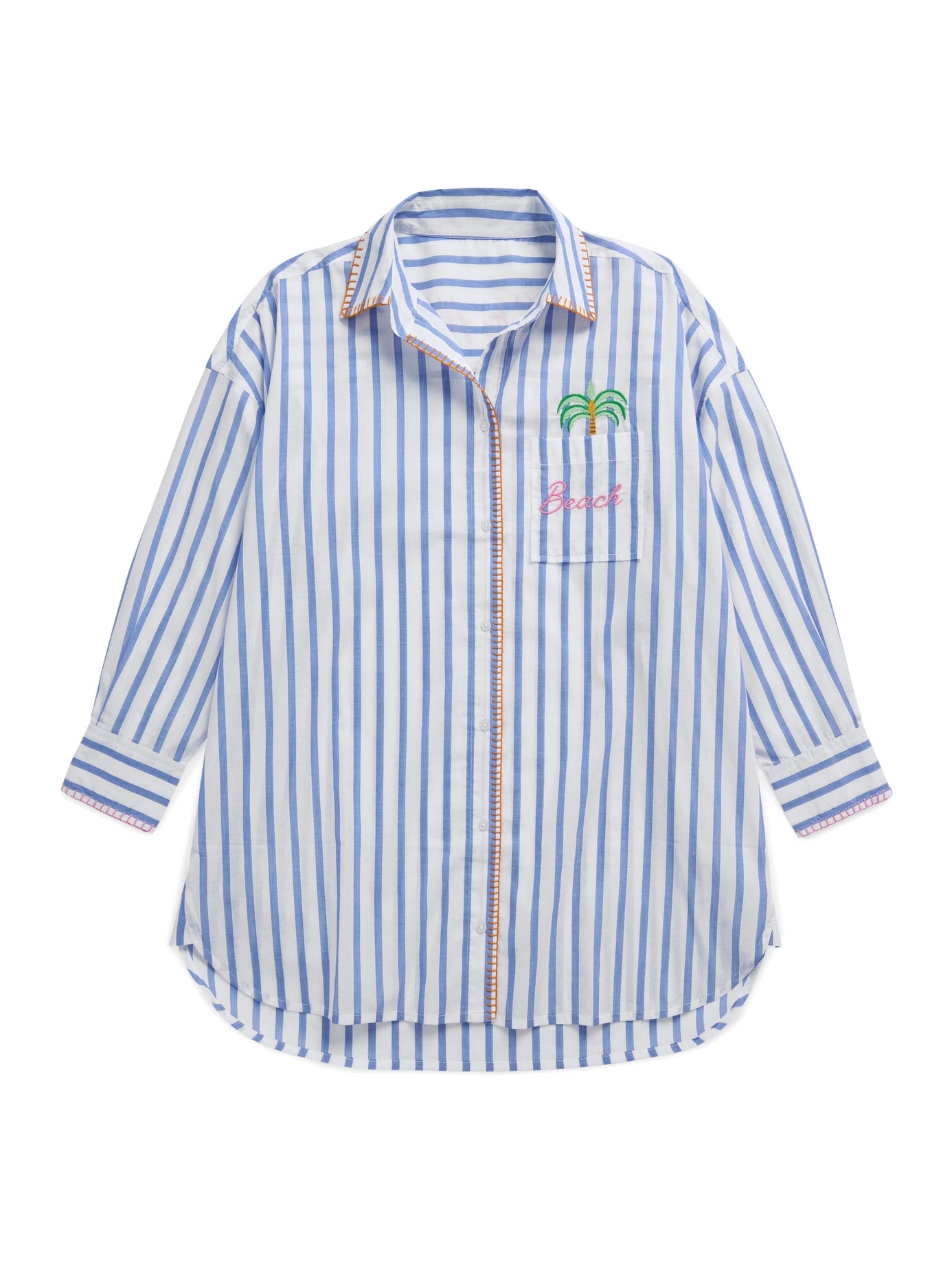 Beach/Ocean Air, Salty Hair, Don't Care Cover-Up Shirt Or Nightshirt