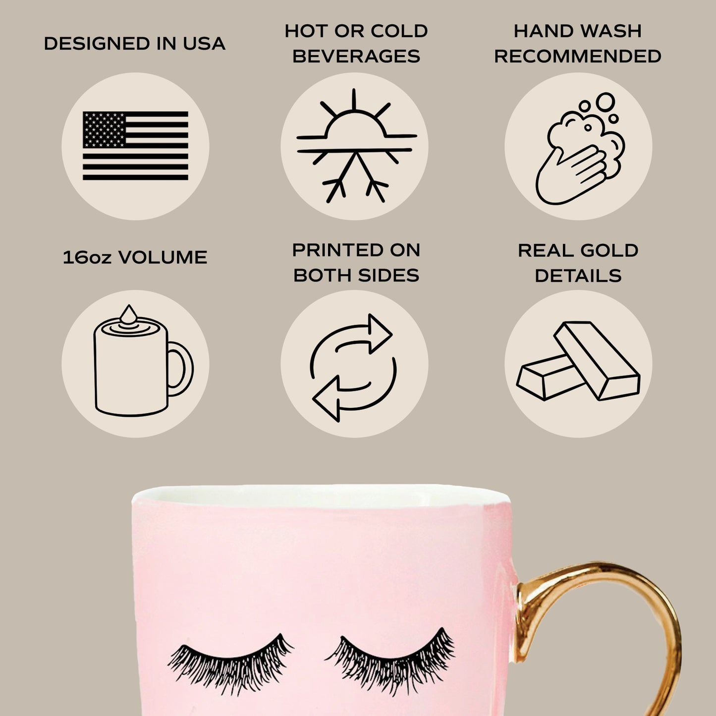 Eyelashes Coffee Mug - Gifts & Home Decor