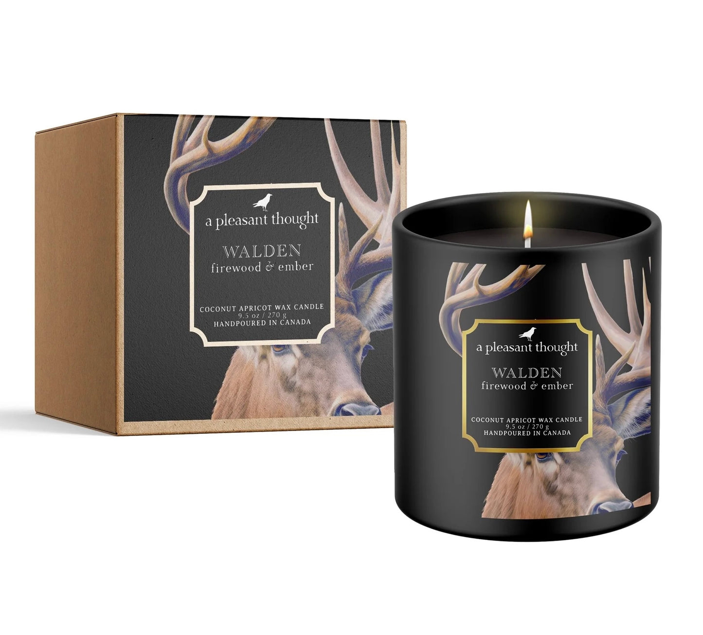 Walden | Firewood & Ember | Raven Candle -  A Pleasant Thought Candle Co