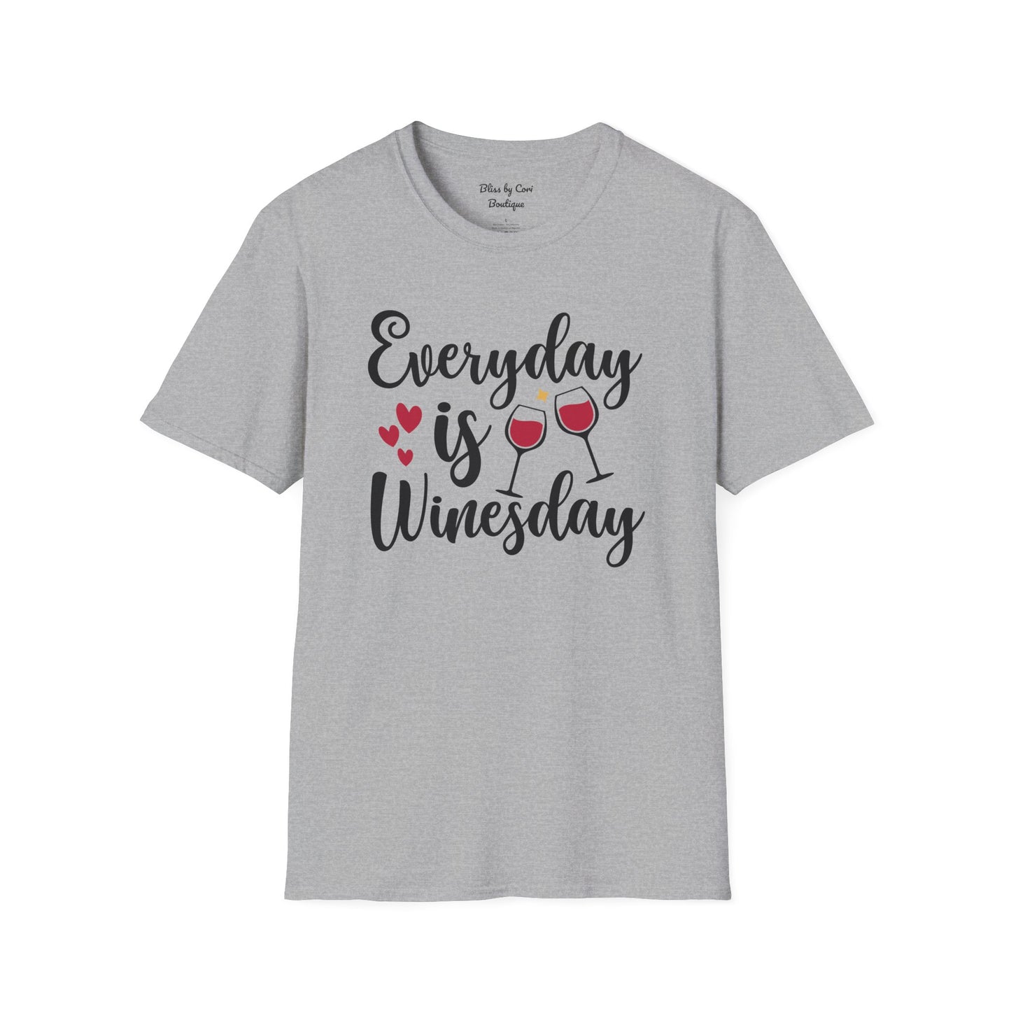 Everyday Is Winesday Softstyle T-Shirt Available In 14 Colors