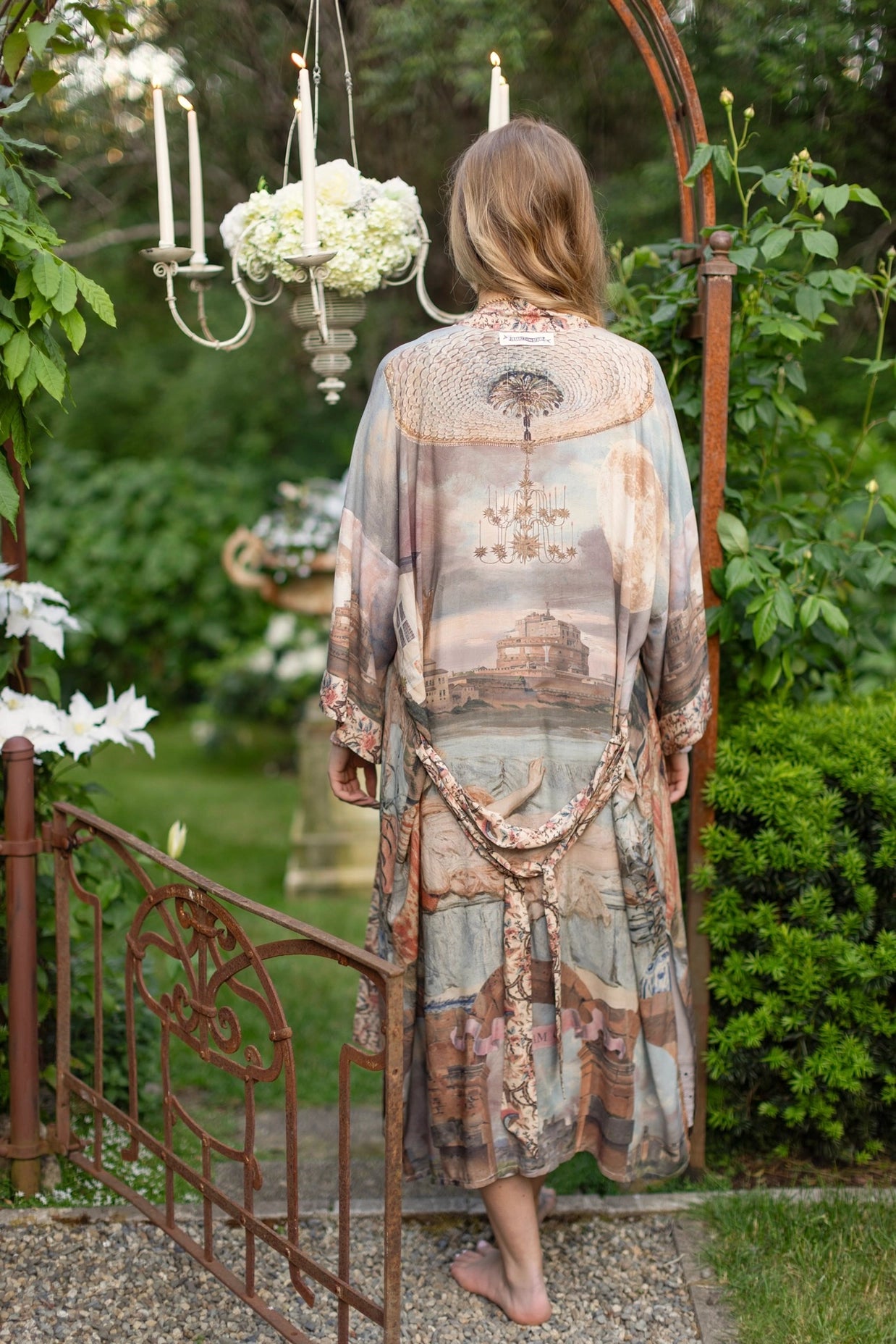 Imaginarium Bohemian Long Duster Bamboo Kimono Robe with Moon Pre-Order - Ships February 2025