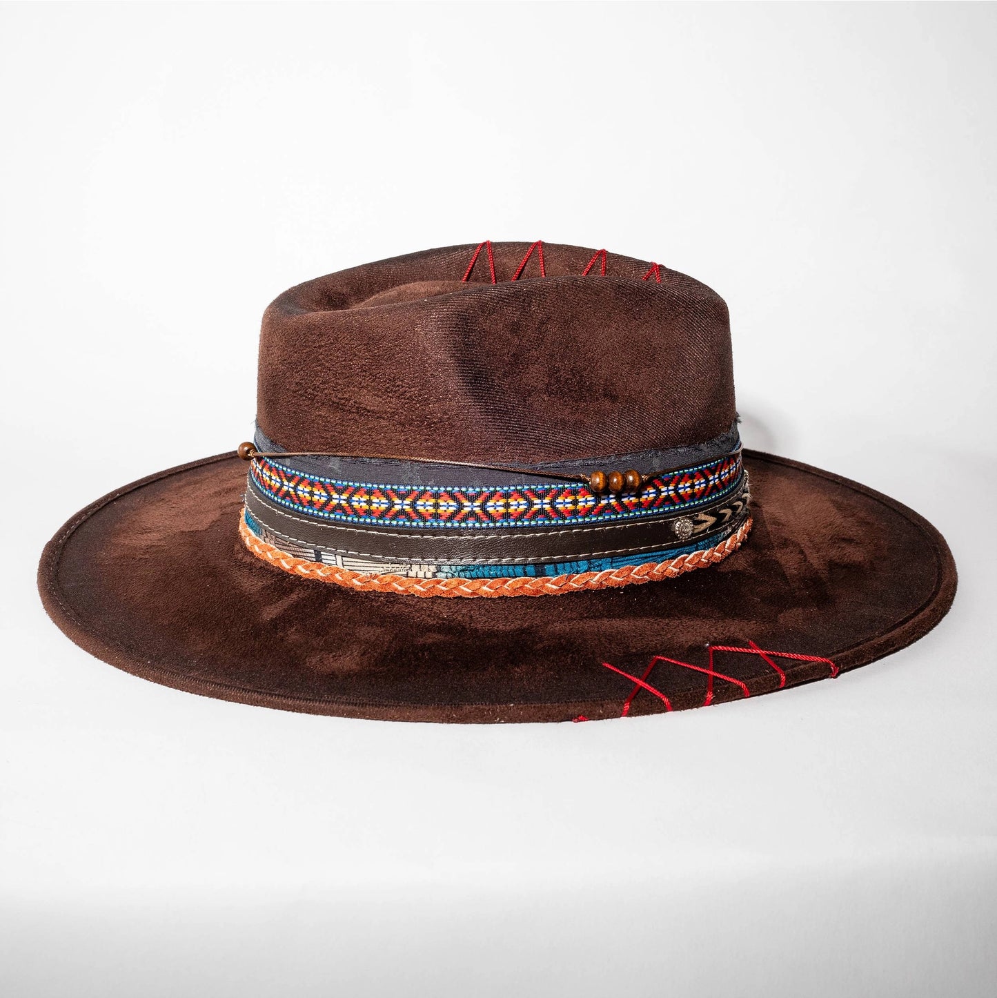 Top Quality Vegan Suede Hat - Coachella Cowgirl Brown