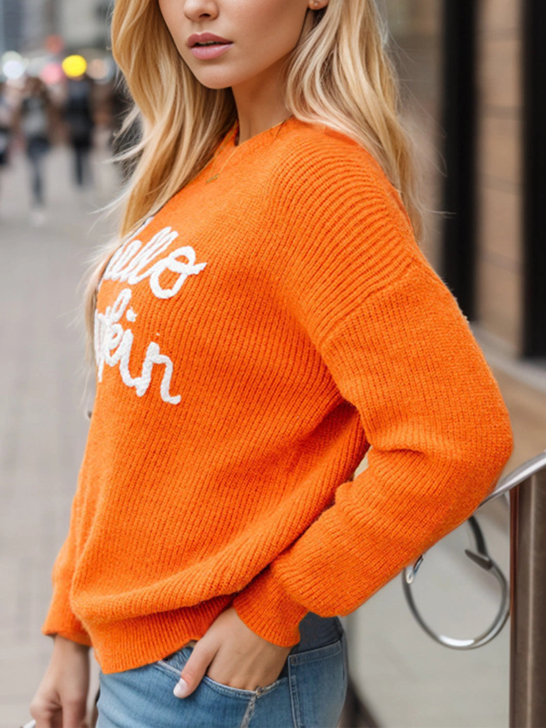 Hello Pumpkin Dropped Shoulder Sweater Pre-Order Ship Sept 1st