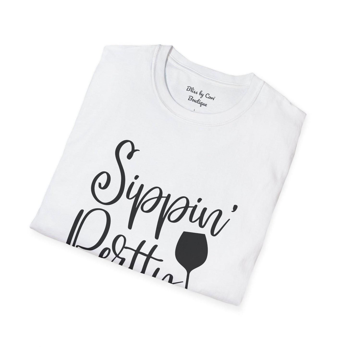 Sippin' Pretty Softstyle T-Shirt Available In 14 Colors