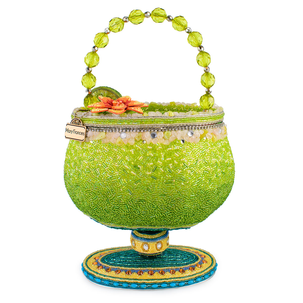 Mary Frances - Salty Beaded Margarita Top Handle Bag