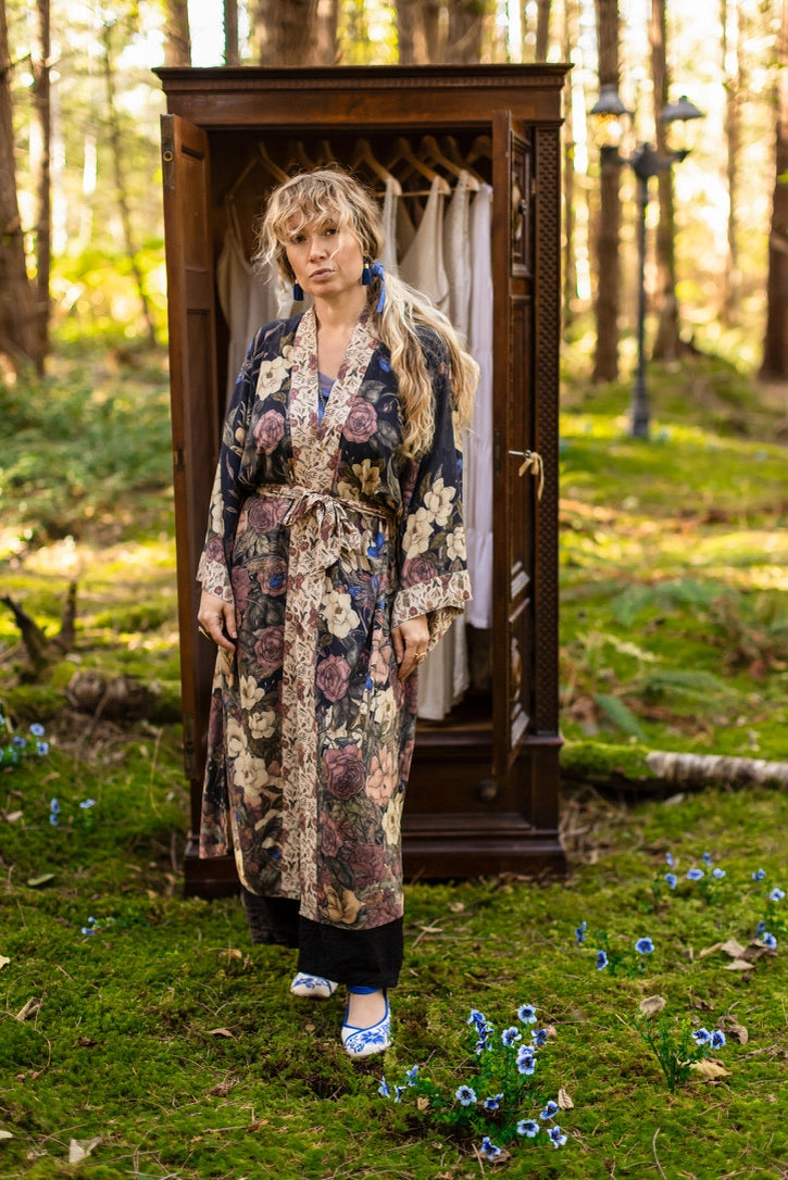 Lionheart Opera Duster w/ Botanicals & Narnia Inspired Print - Pre Order - Ships in March 2026