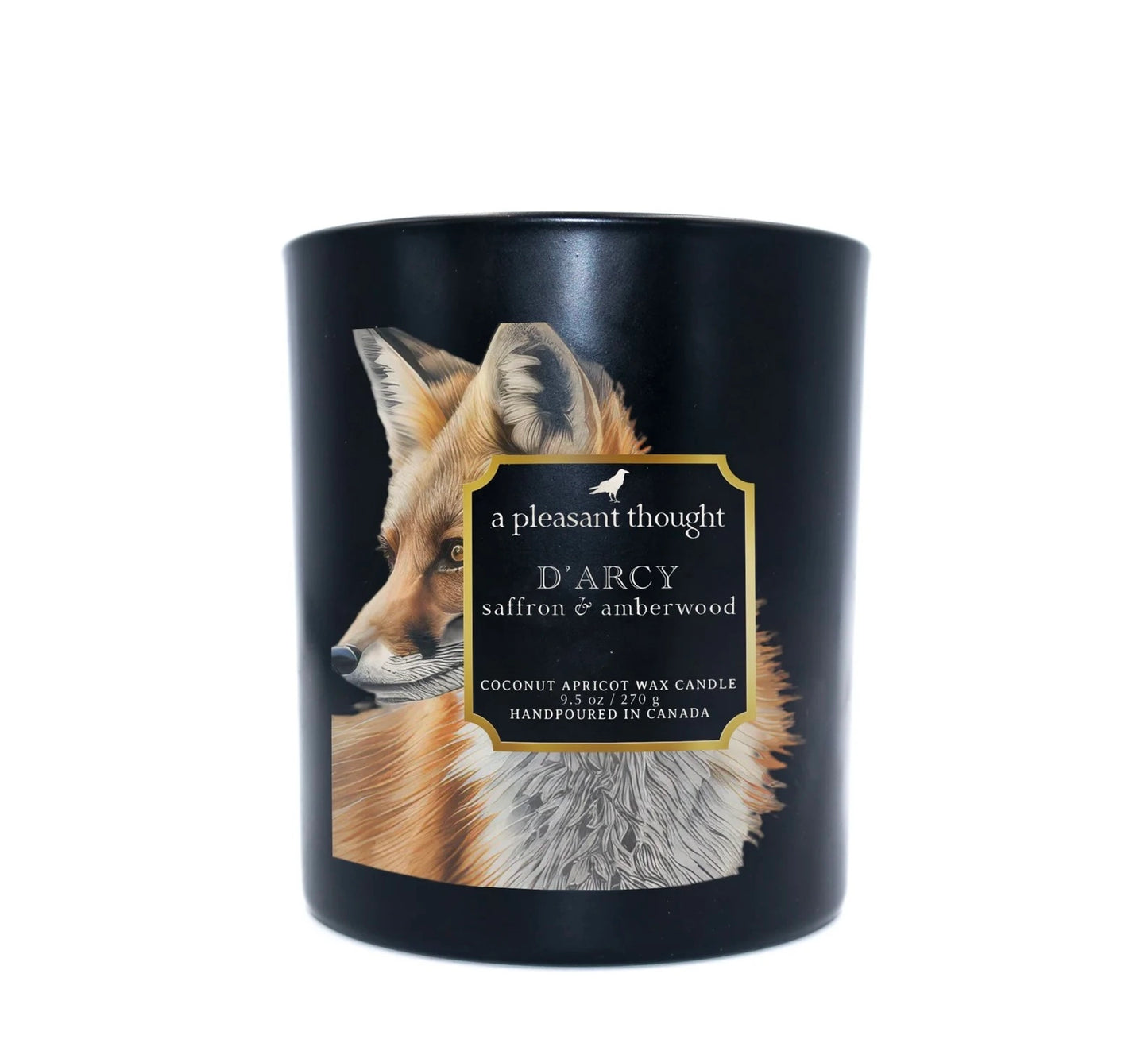 D'arcy | Saffron & Amberwood | Raven Candle  -  A Pleasant Thought Candle Co