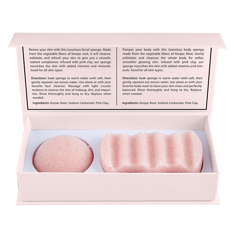 Exfoliate Konjac Sponge Set - Blush