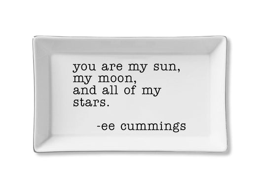 You Are My Sun My Moon And All My Stars Ceramic Tray
