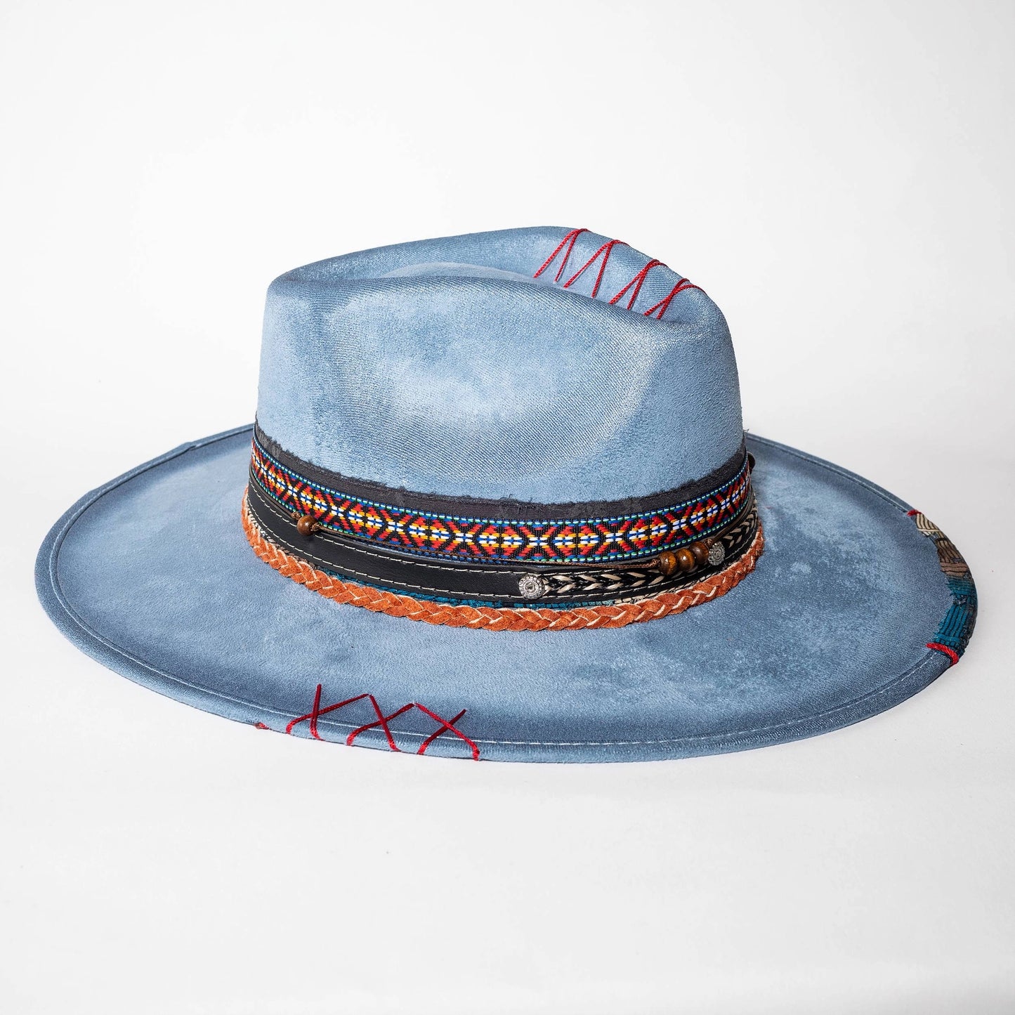 Top Quality Vegan Suede Hat - Coachella Cowgirl Denim