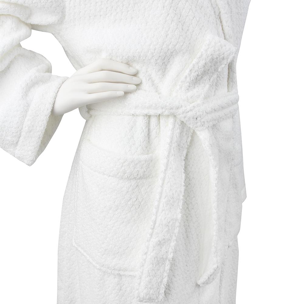 Everplush Hotel Spa Collection Diamond Jacquard Bathrobe