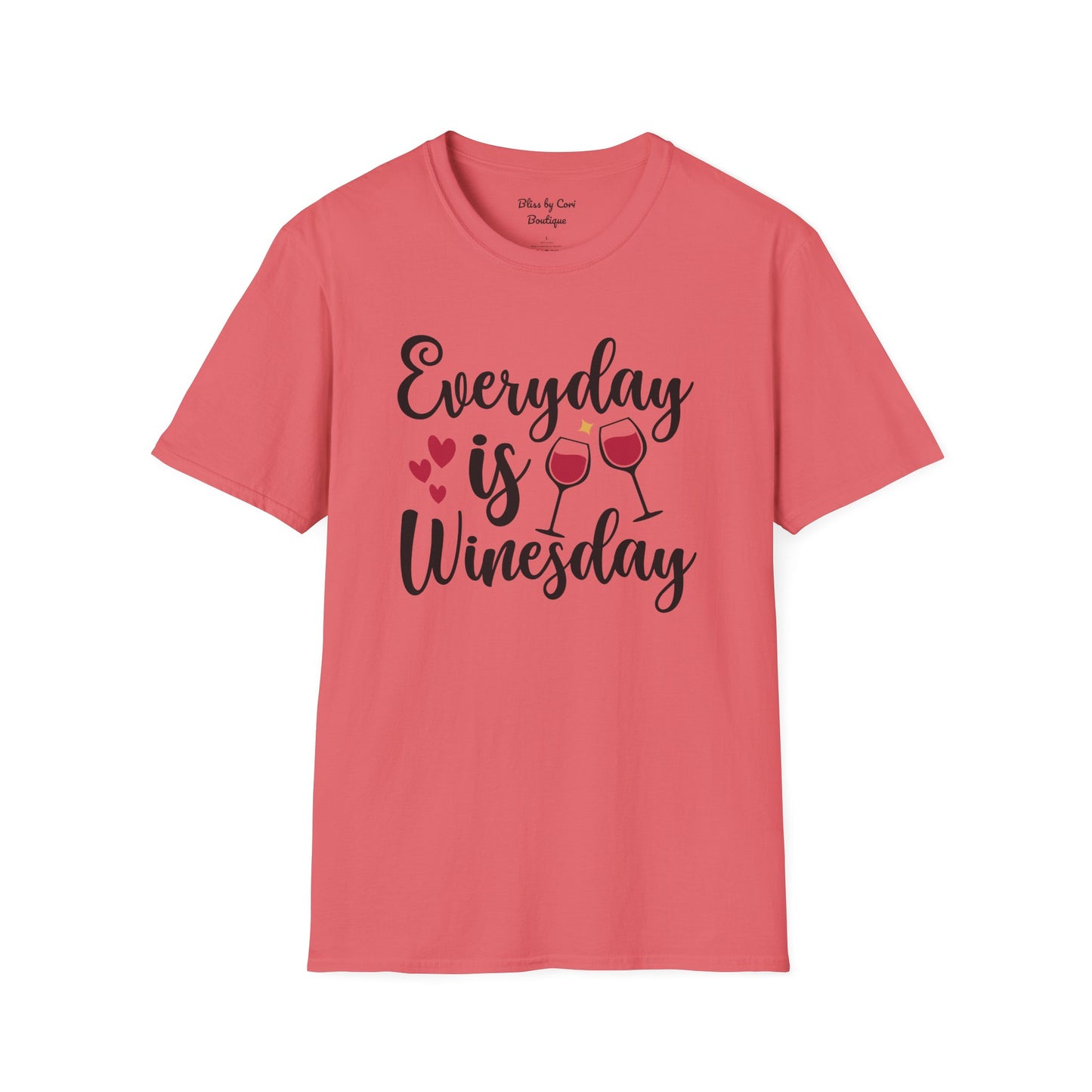 Everyday Is Winesday Softstyle T-Shirt Available In 14 Colors