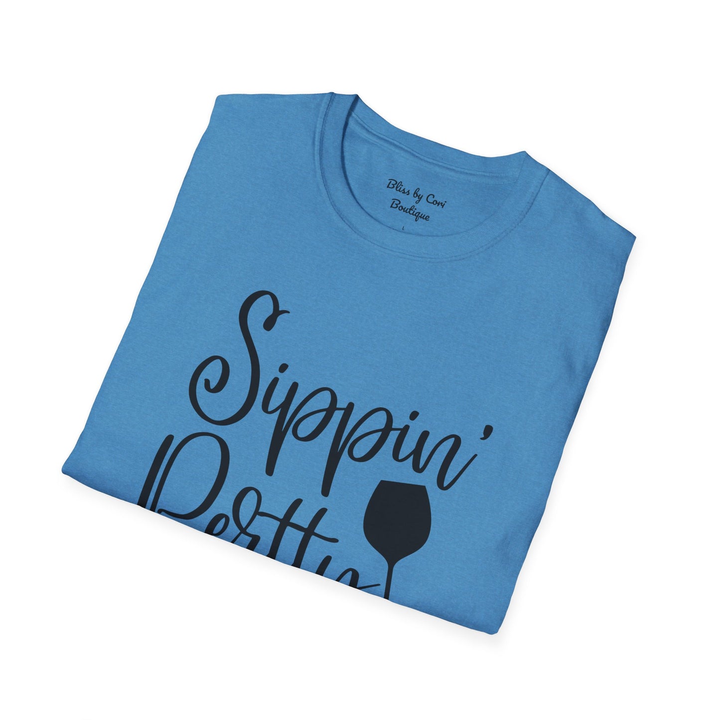 Sippin' Pretty Softstyle T-Shirt Available In 14 Colors