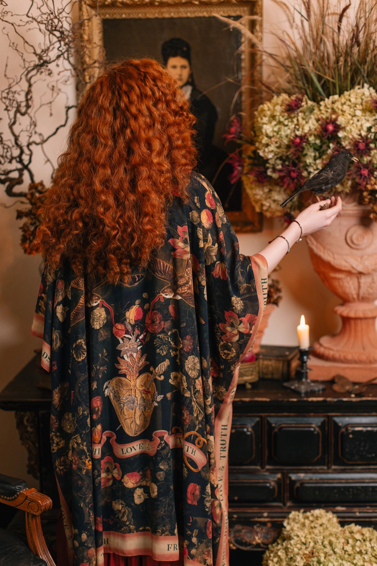 Heart of Gold Goddess Starduster Kimono w/ Sacred Heart Pre-Order Ships In September