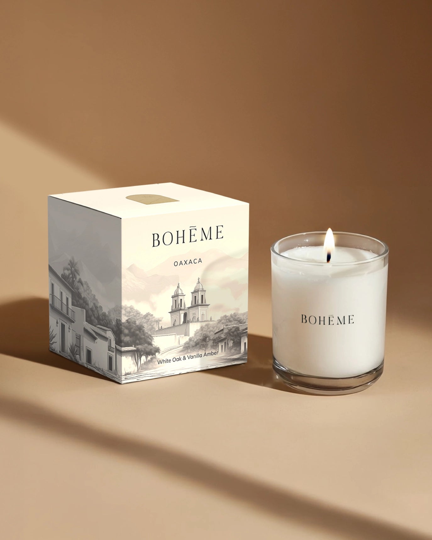 Boħeme Fragrance Collection - Oaxaca Luxury Candle – White Oak, Amber & Vanilla
