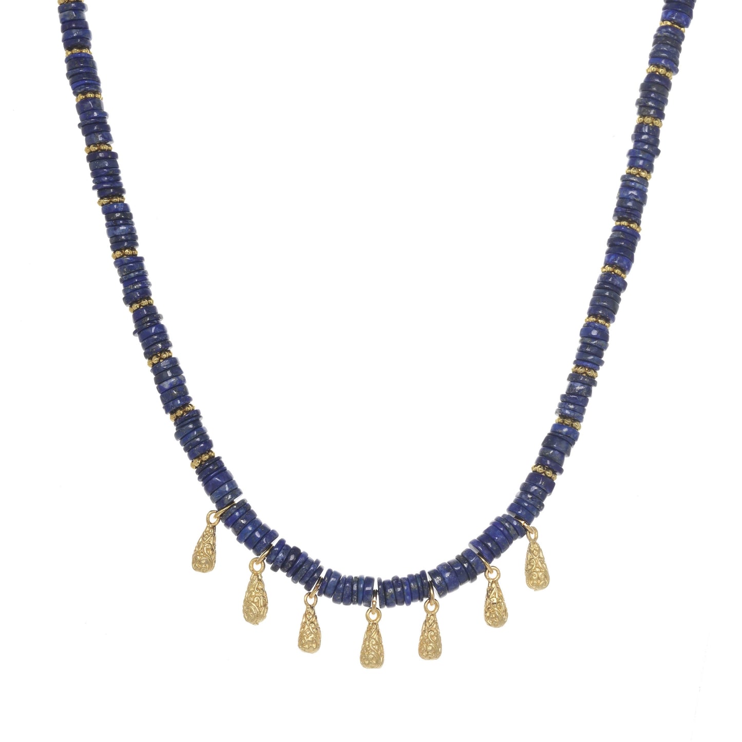 Blue Lapis Lazuli Raindrop Necklace