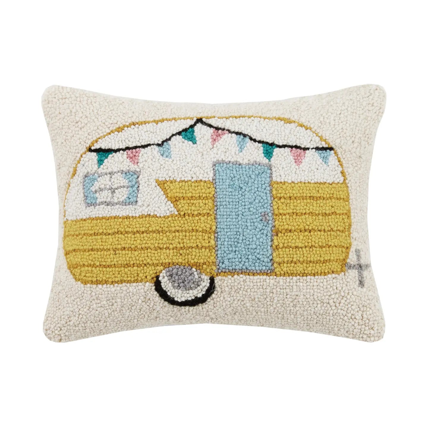 Vintage Camper Hook Pillow Preorder ƒor June