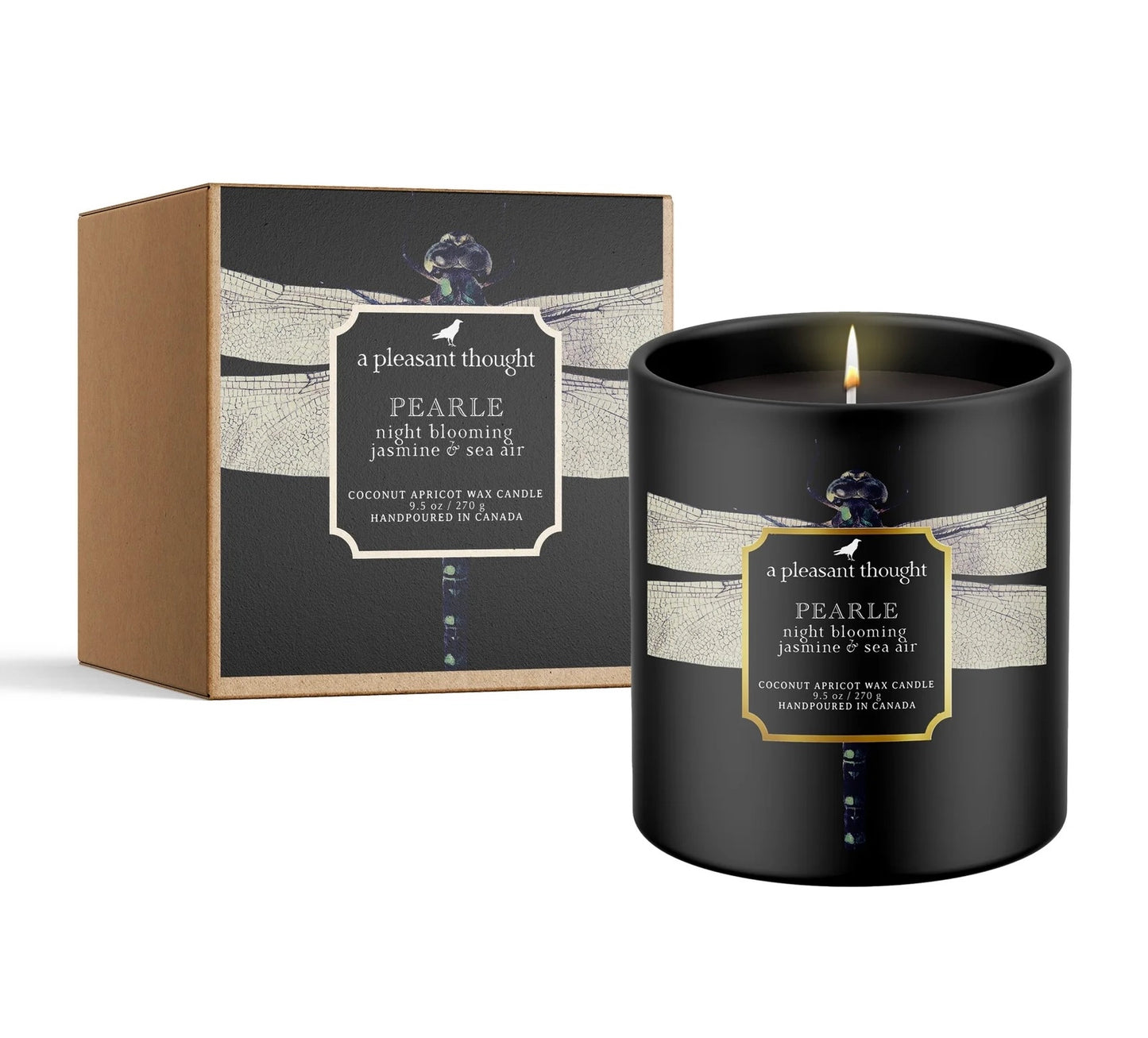 Pearle | Night Blooming Jasmine & Sea Air | Raven Candle -  A Pleasant Thought Candle Co