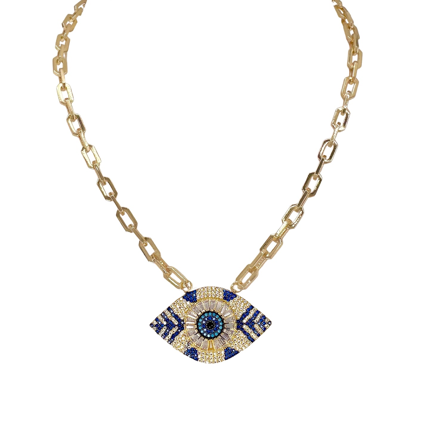 Patricia's Paperclip Eye Necklace