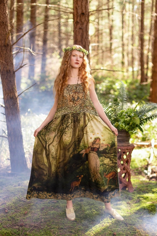 The Dawning Bohéme Long Maxi Slip Dress w/ Ophelia & Fawns *Pre Order* Ship October 2026