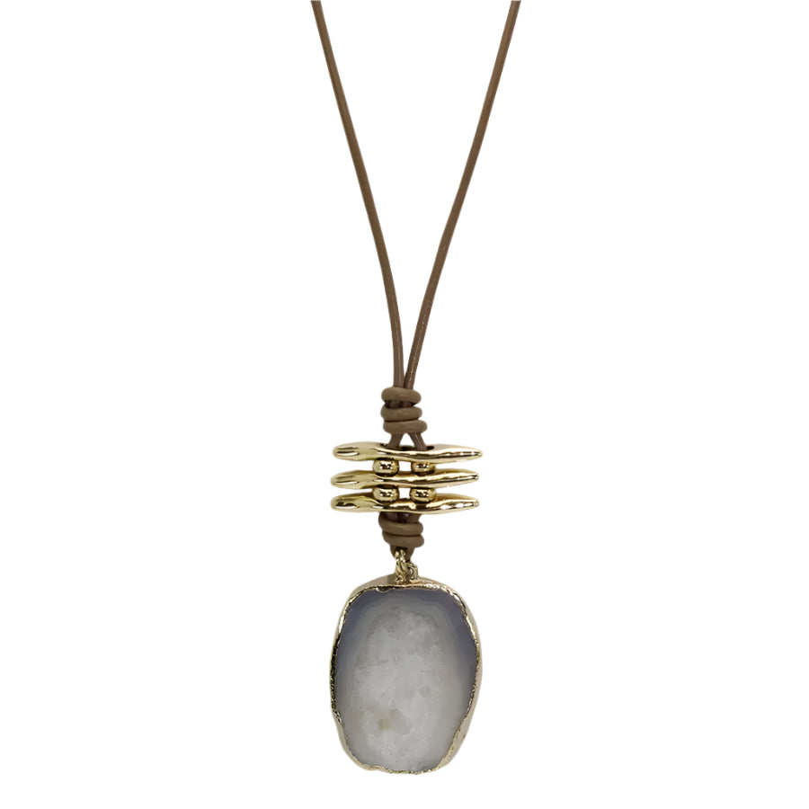 Natural Agate Zen Necklace